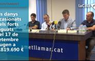 Els danys ocasionats pels forts aiguats del 17 de setembre pugen a 1.819.690 d'euros
